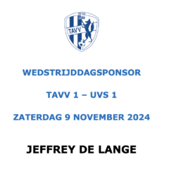 Zaterdag 9 november TAVV – UVS