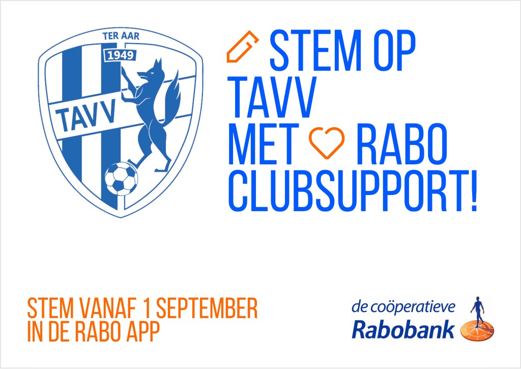 TAVV doet mee aan Rabo ClubSupport 2025