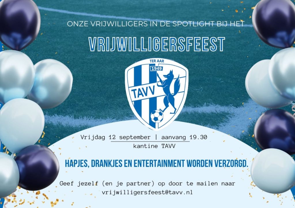 Vrijwilligersfeest bij TAVV!