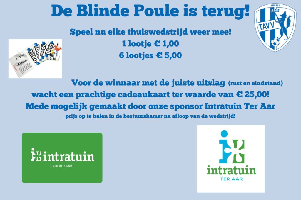 De Blinde Poule is terug van weggeweest!