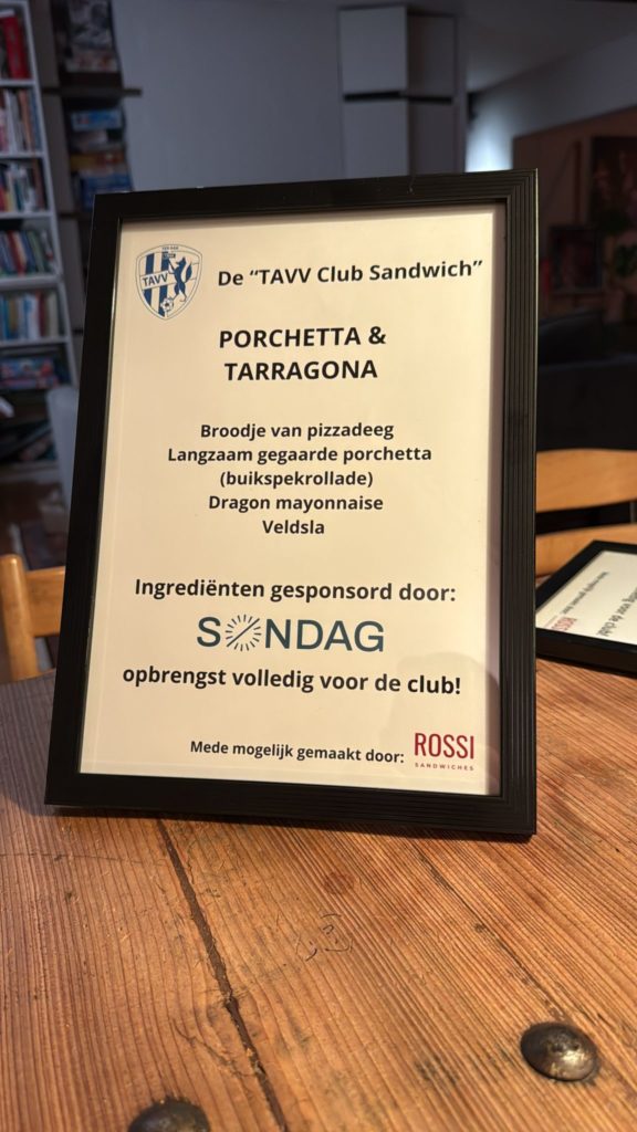 Zaterdag 27 sept: 4e klasse feest & overheerlijke broodjes bij TAVV