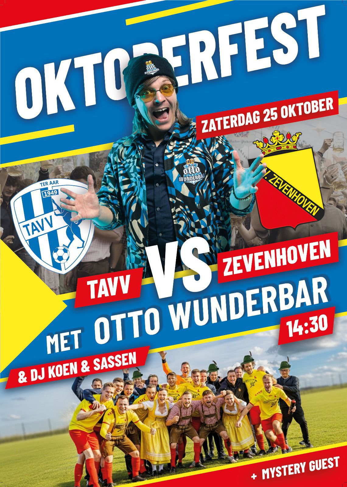 Zaterdag 25 oktober: OKTOBERFEST bij TAVV!