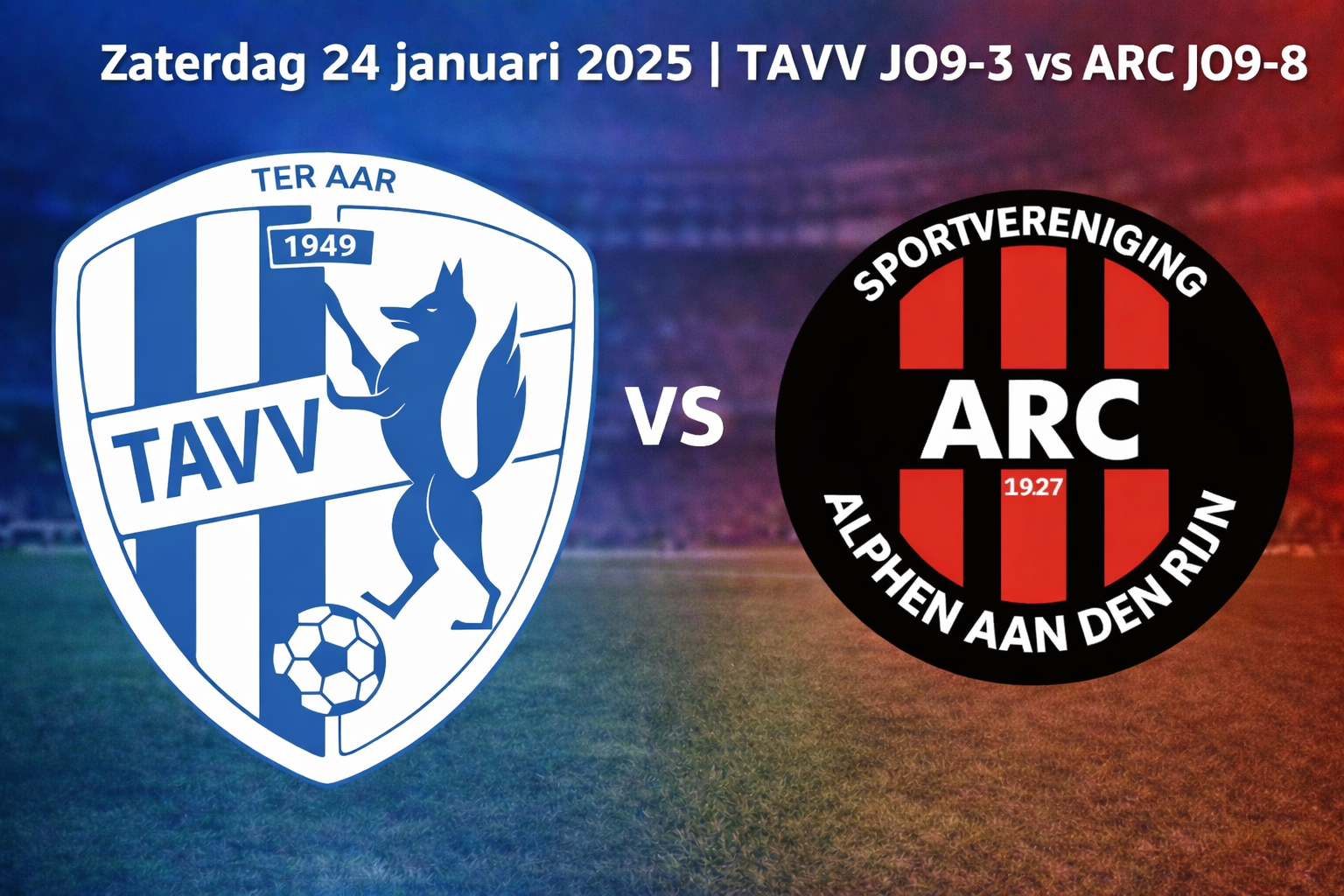 Zaterdag 24 januari 2025 | TAVV JO9-3 vs ARC JO9-8