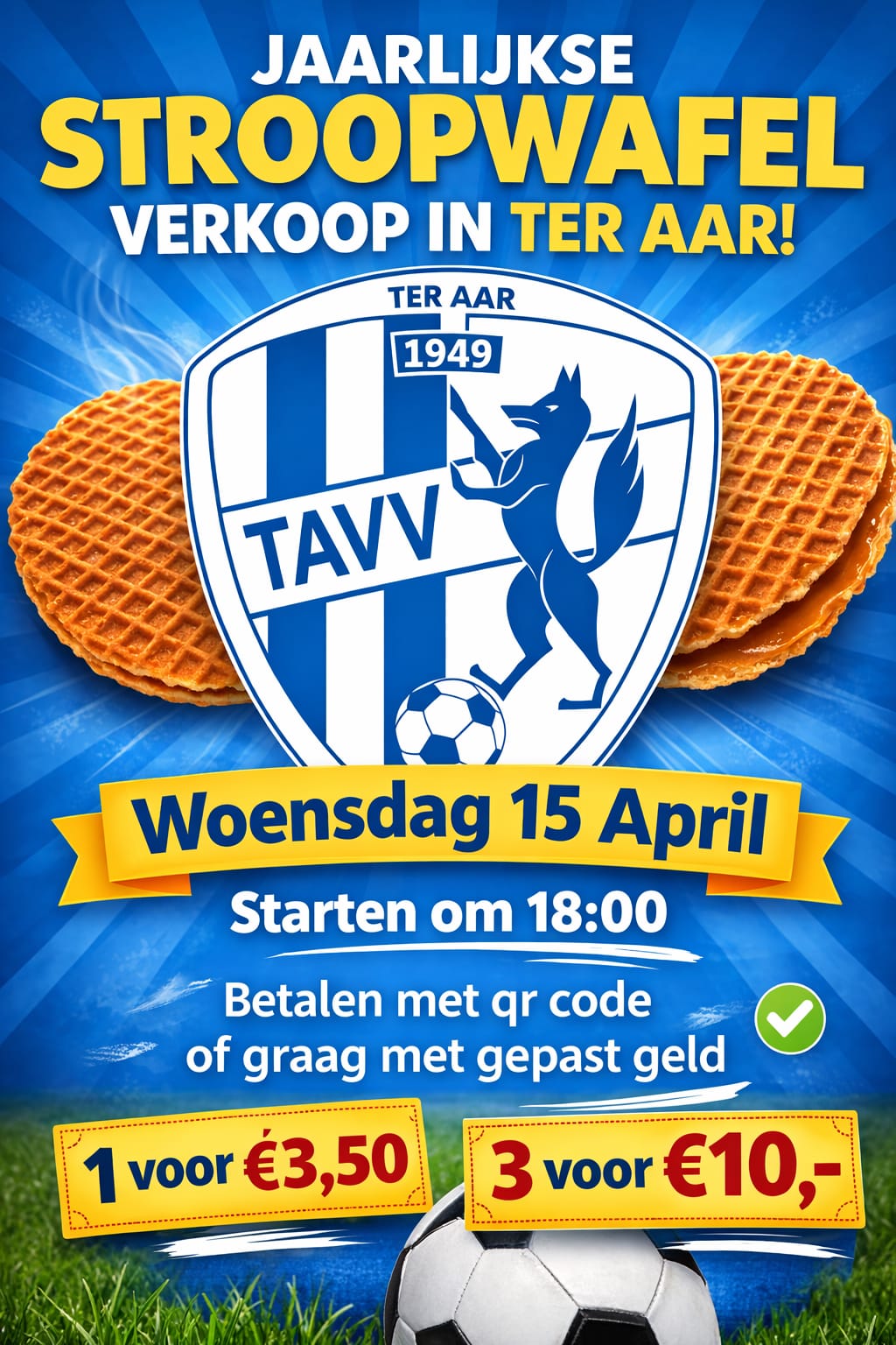 Jaarlijke stroopwafel verkoop!