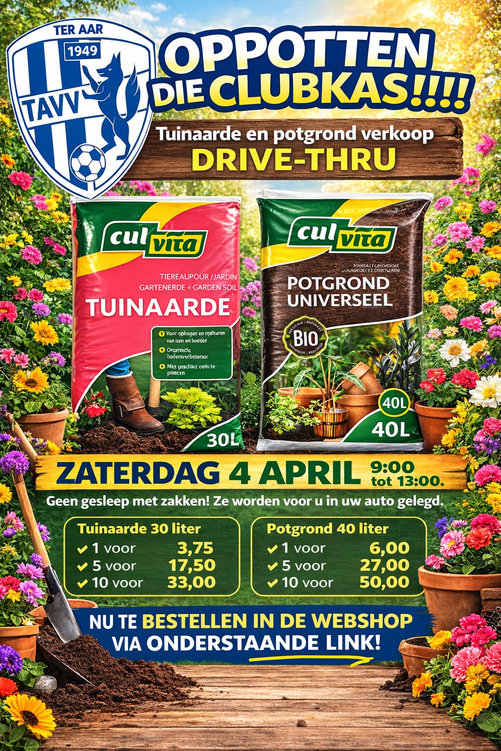 TAVV potgrond en tuinaarde actie!