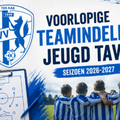 Voorlopige teamindeling jeugd TAVV seizoen 2026-2027