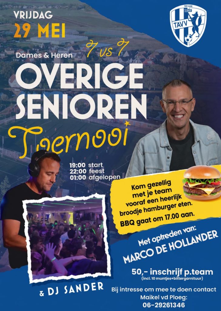 Overige seniorentoernooi – Vrijdag 29 mei