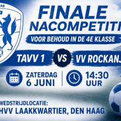 Finale Nacompetitie bij HVV Laakkwartier